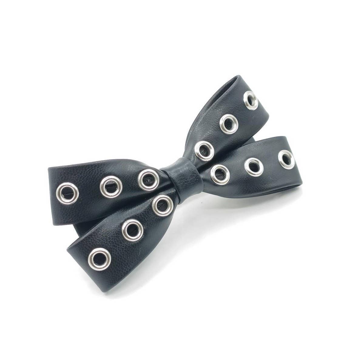 Elegant Studded Large Bow Hair Clip_CWAHA6346