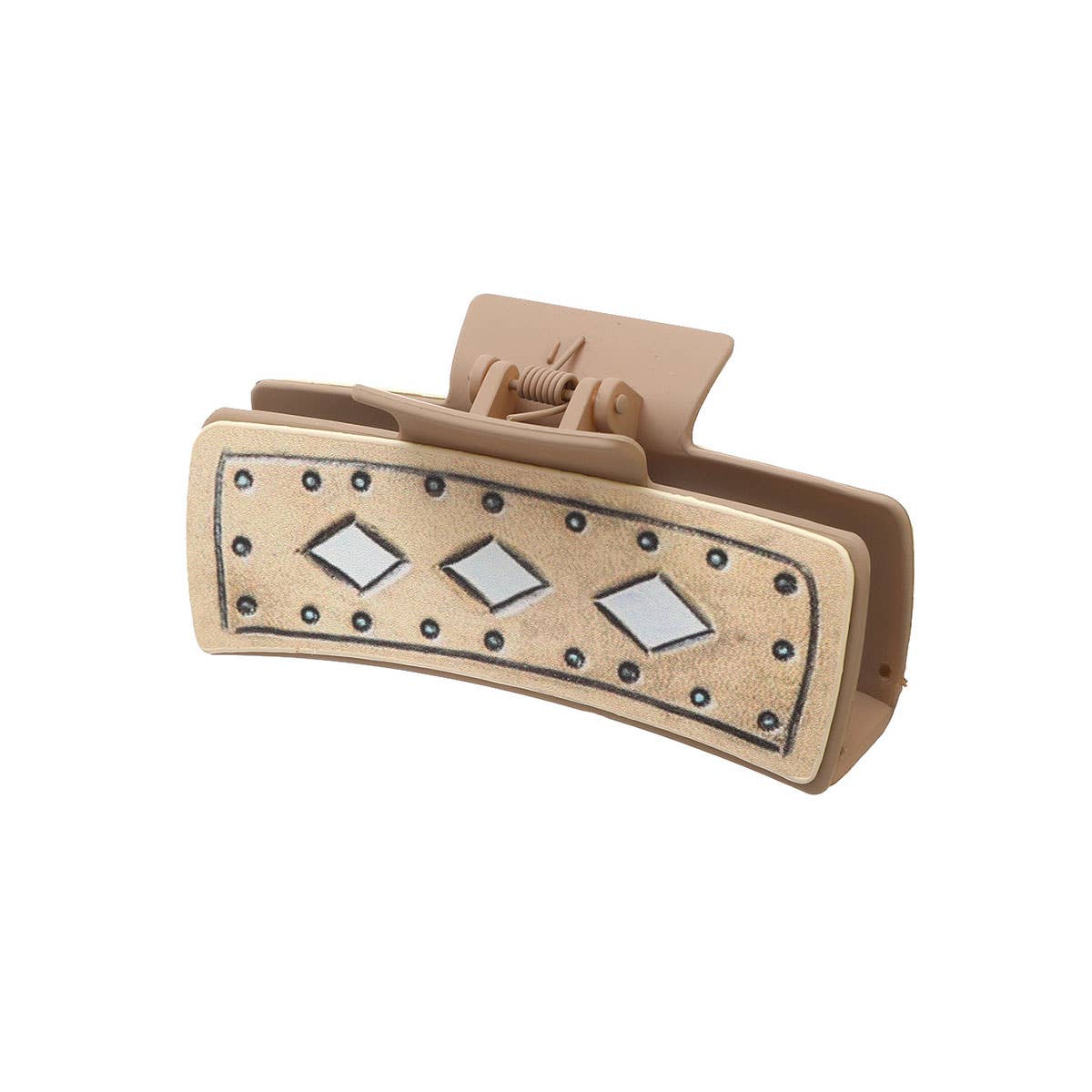 Western Leather Sunflower Poker Hair Claw