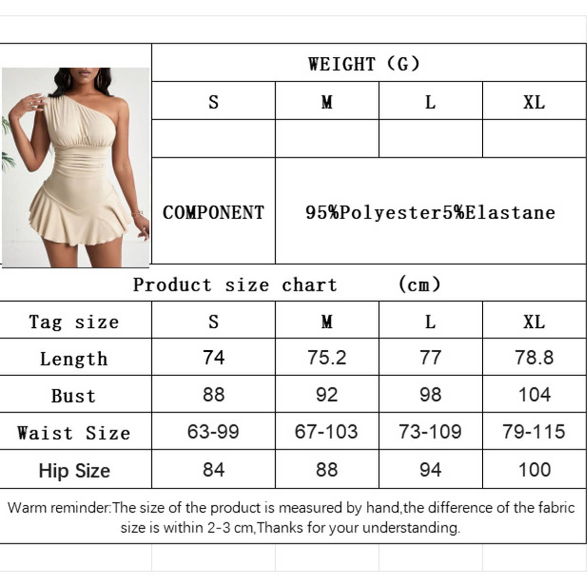 Elegant intellectual sloping neck dress