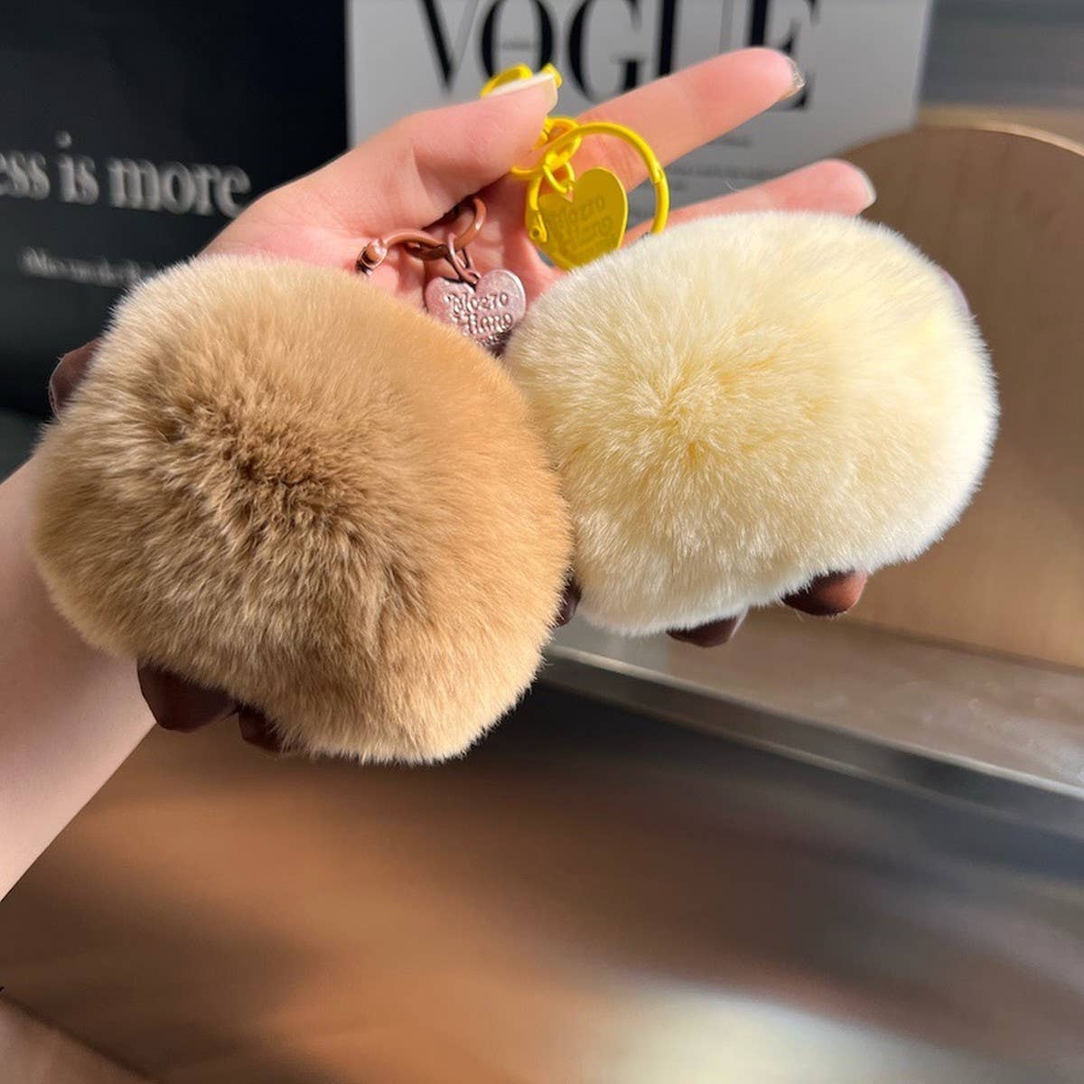 CUTE PLUSH BREAD CAR KEYCHAIN BAG ACCESSORIES