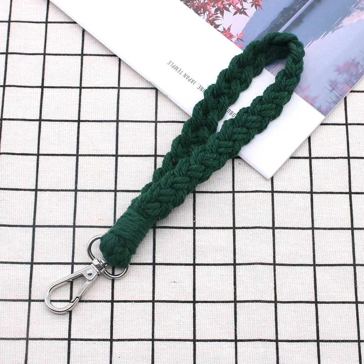 HAND-WOVEN KEYCHAIN BRACELET