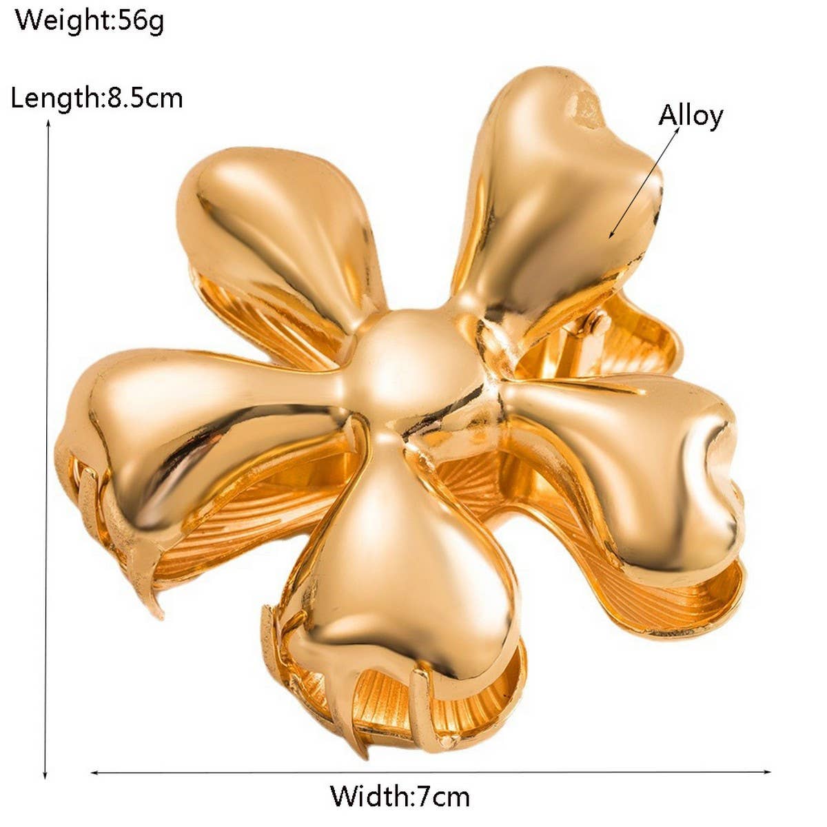 Floral Metal Geometric Hair Claw Clip ? Chic Style