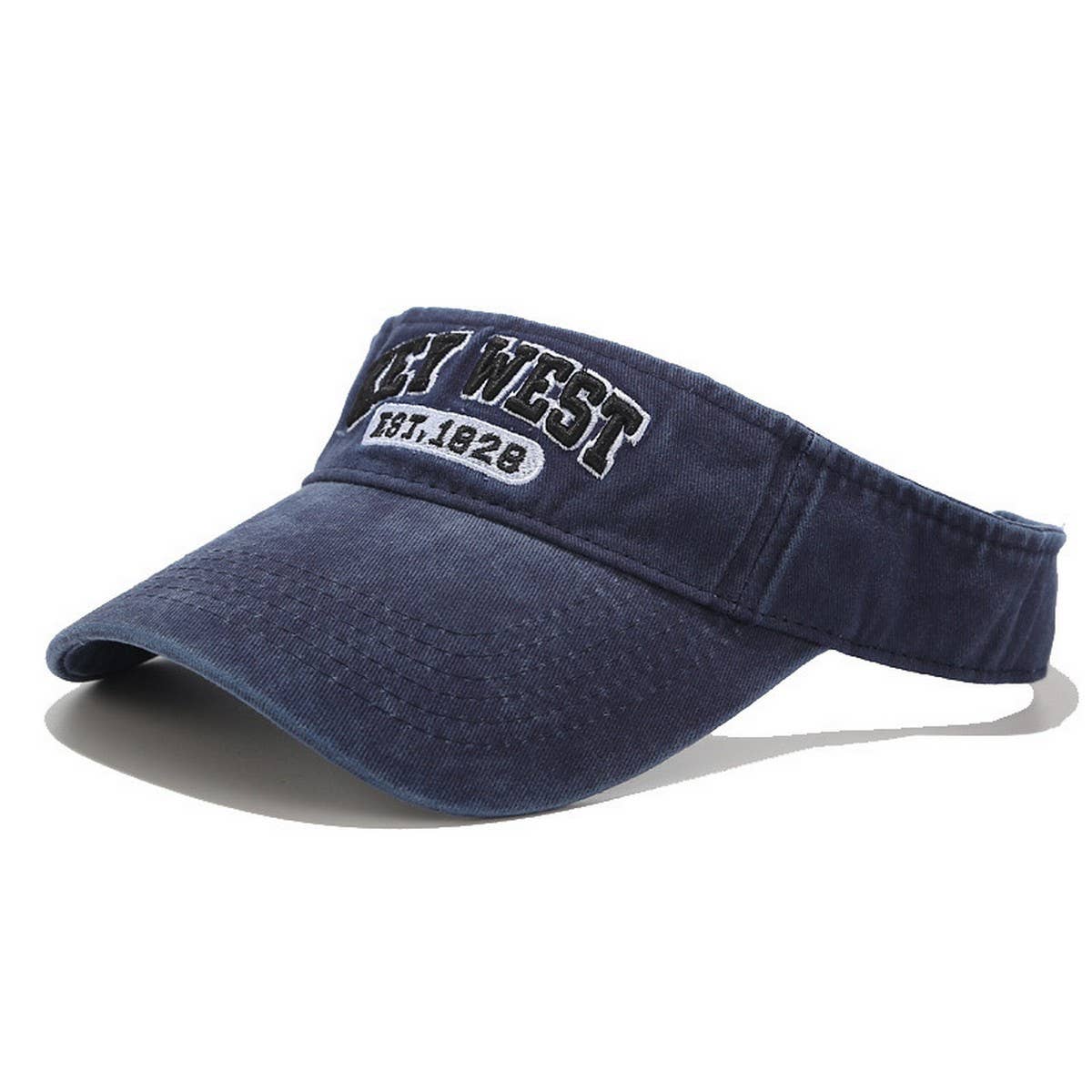 Embroidered Visor Hat - Retro Trendy Sunshade Cap_CWAH3301