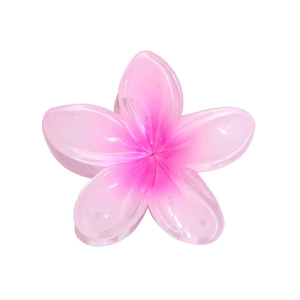 Gradient Flower Hair Claw - Plumeria Beach Clip