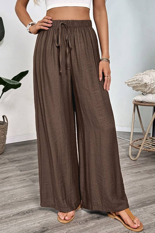 CWBLP2023_SOLID EMBROIDERED TIE WAIST WIDE LEG PANTS
