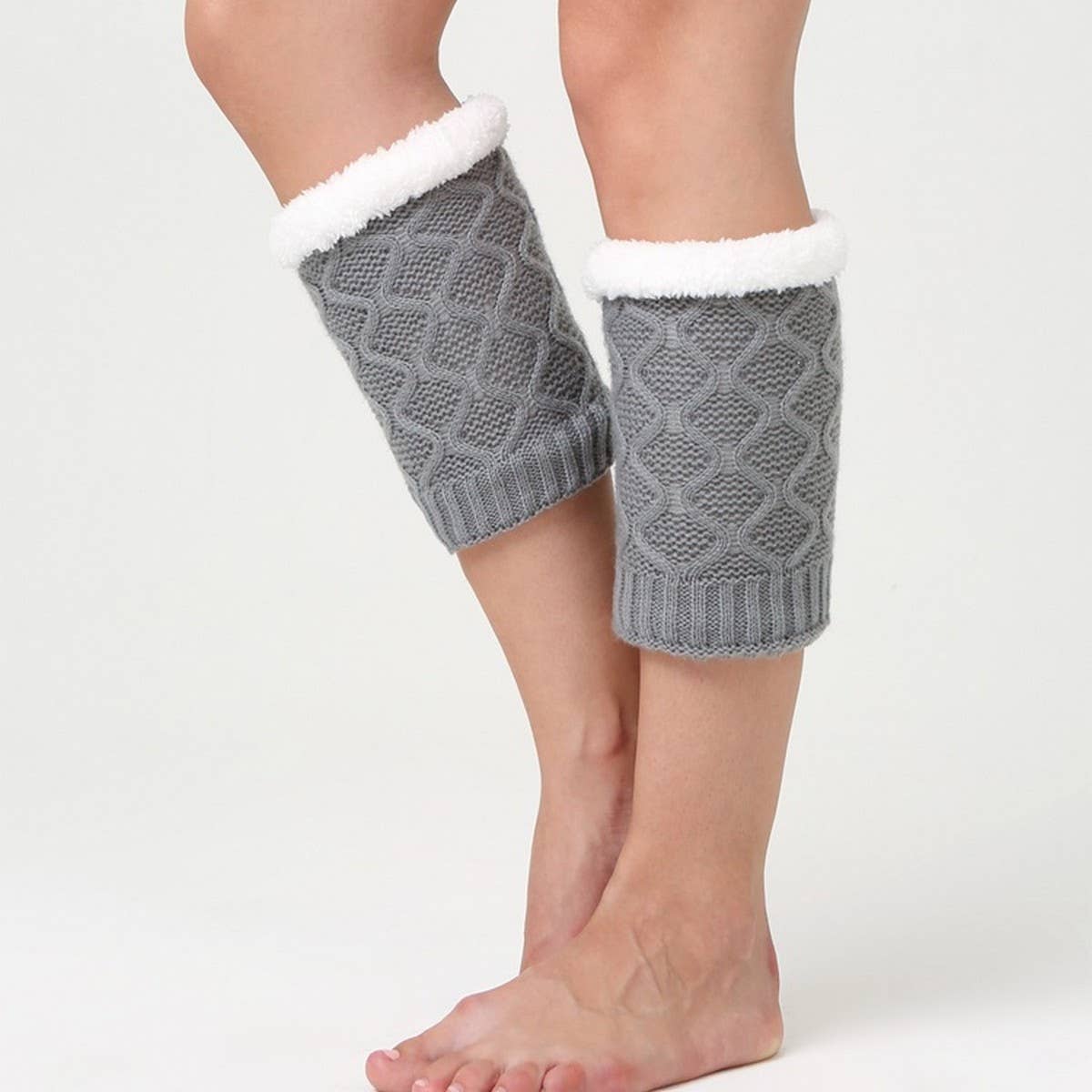 WINTER KNEE PADS DIAMOND GRID PLUS FLEECE SOCKS
