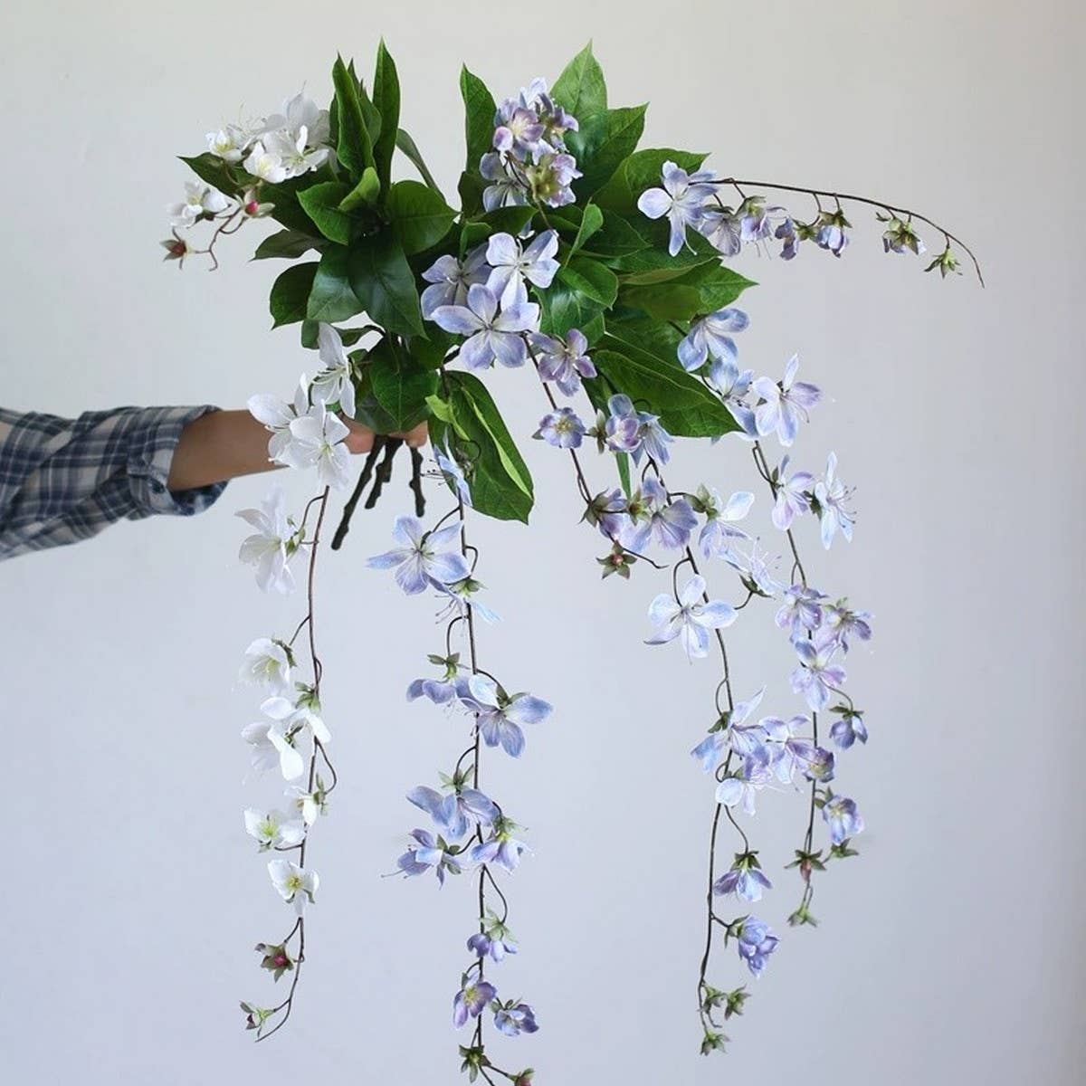 Single Stem Jasmine & Begonia Artificial Flower_CWMM6516