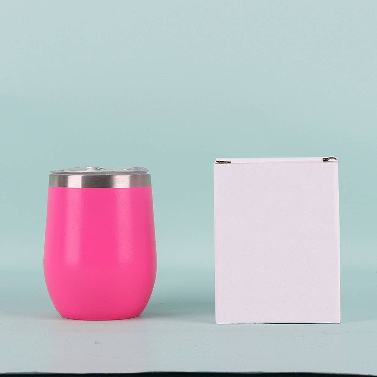 12oz Egg Shape Insulated Wine Tumbler Cup_CWMM7905