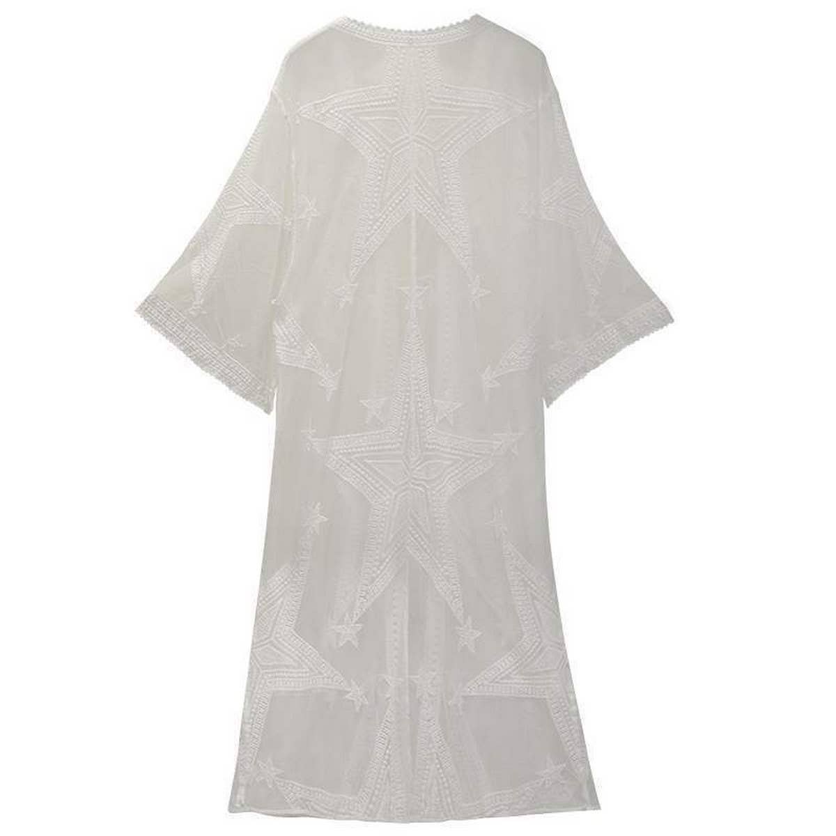 MESH SUN PROTECTION LACE BEACH SWIMSUIT COVER UP