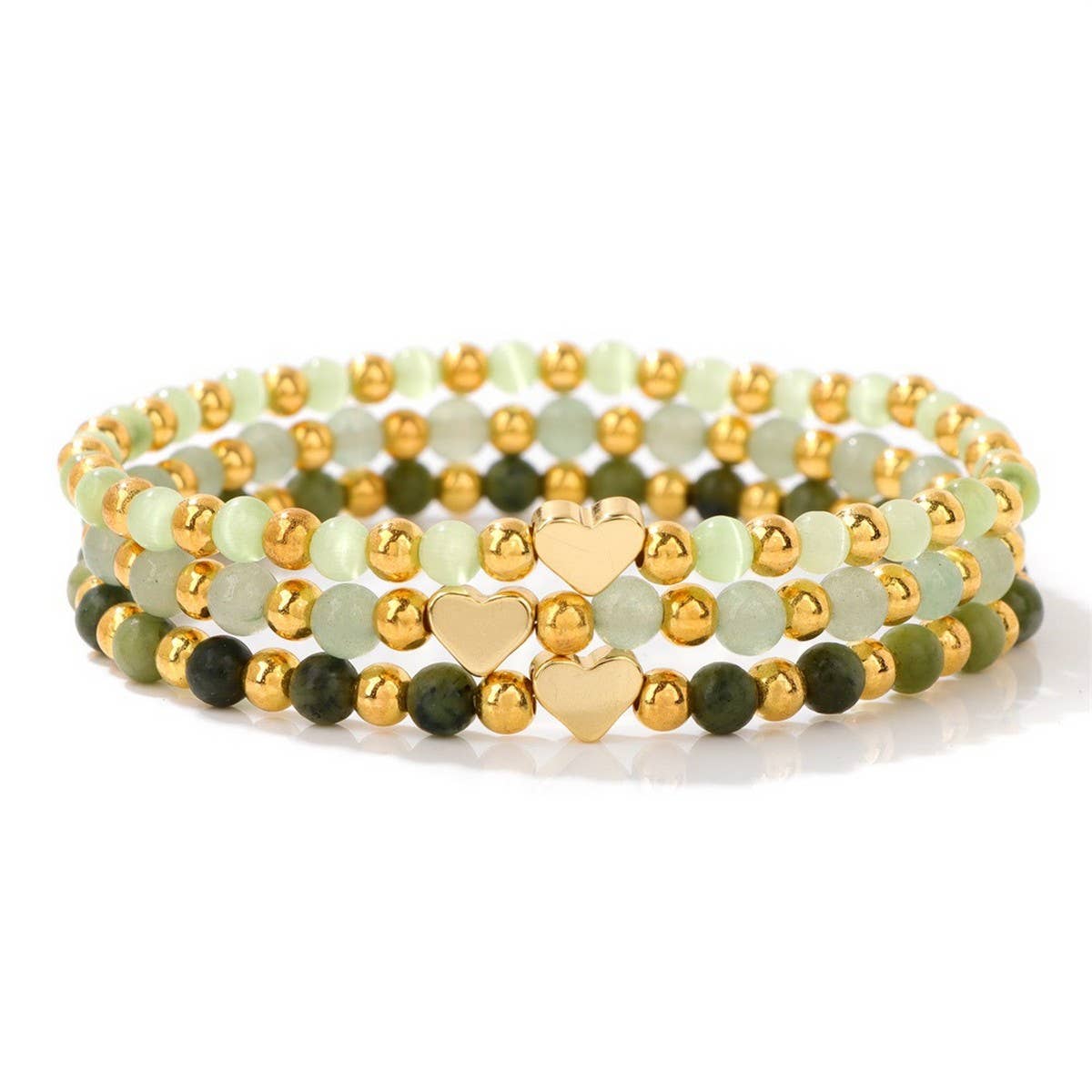 CWAJE4299_SMALL FRESH LOVE STONE BEADED COUPLE BRACELET