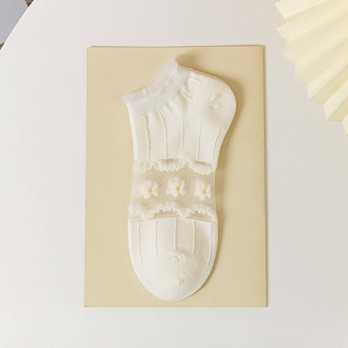 MESH BOAT SOCKS SIMPLE SOLID COLOR GLAS FIBER SOCKS