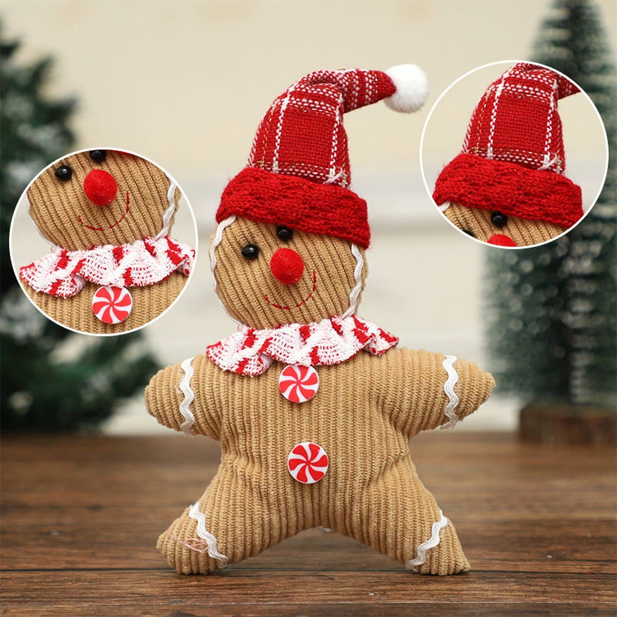 CWMM9403_NEW CHRISTMAS GINGERBREAD MAN DOLL PENDANT