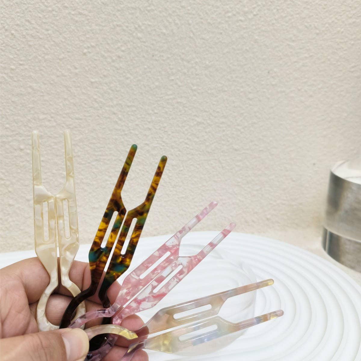 ACETATE U-SHAPED WAVE HAIRPIN PLATE HAIRPIN COMB_CWAHA4210