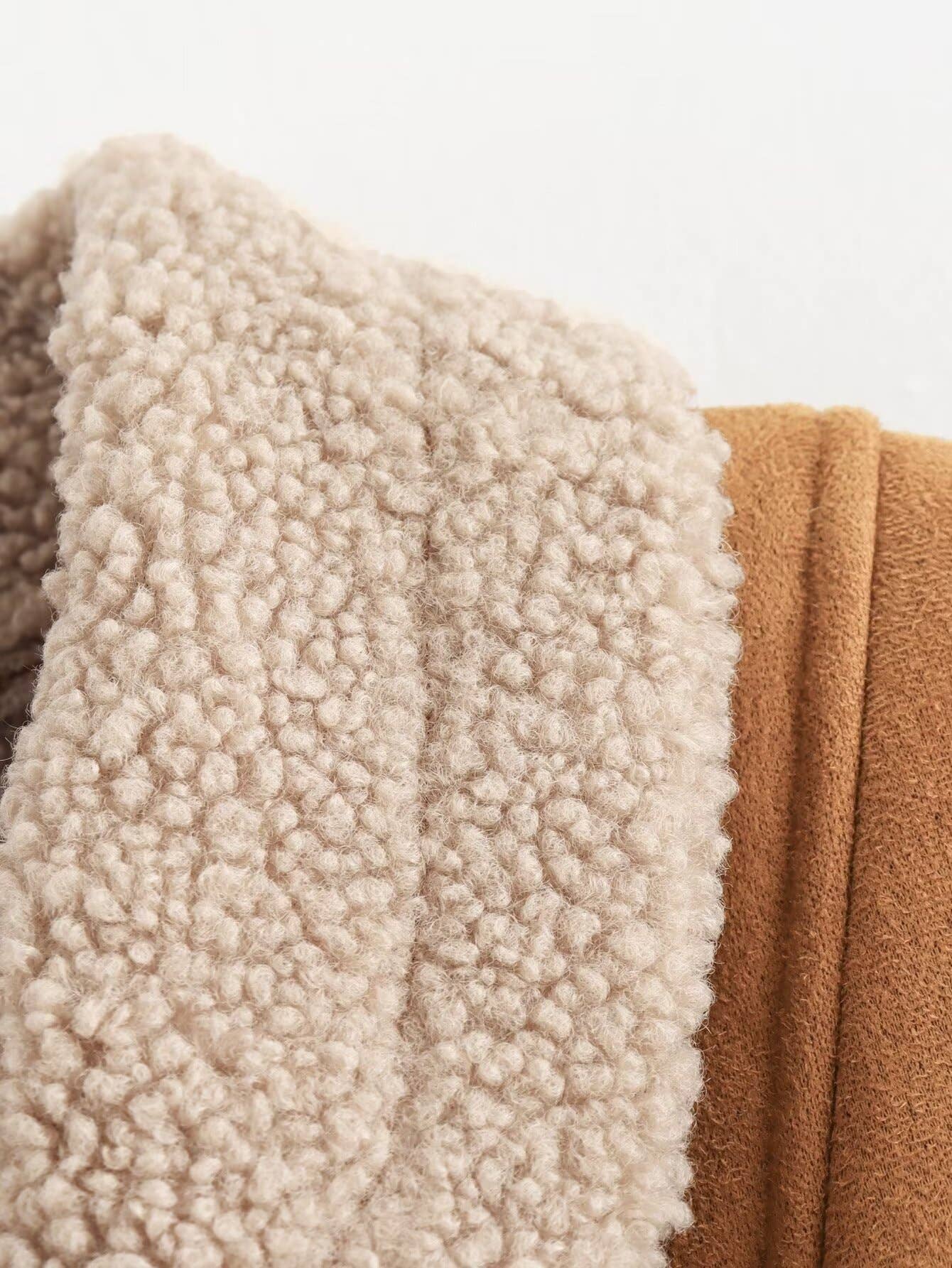 VINTAGE LAPEL BAGGY FUR ALL-IN-ONE COAT FOR WOMEN