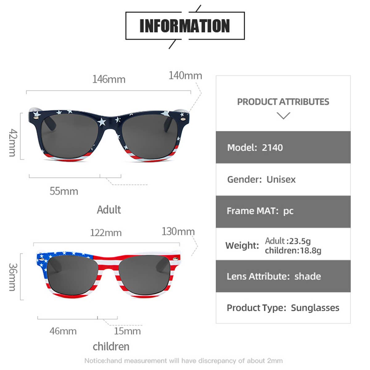 NEW AMERICAN FLAG SUNGLASSES