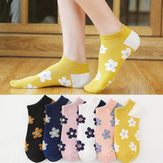 NEW HYUNA STYLE FLOWER SOCKS FOR WOMEN