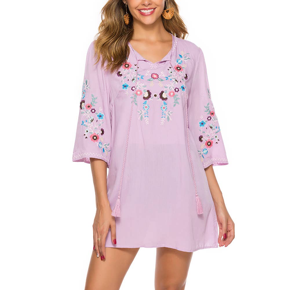 Loose vintage French dress