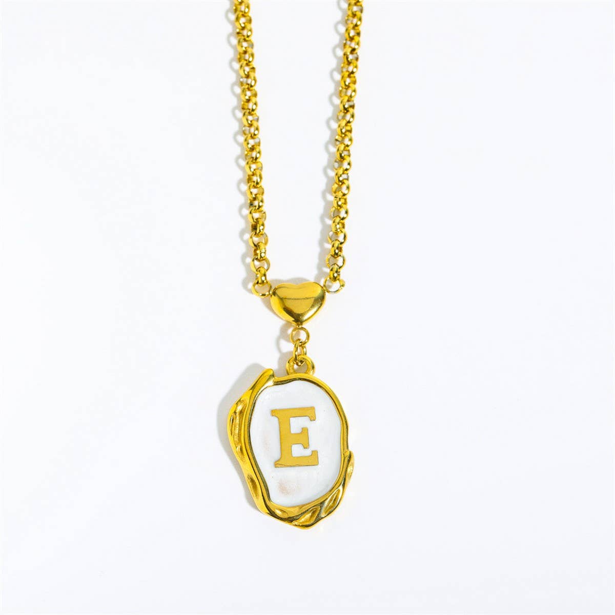 NEW 26 LETTERS OIL DROP THREE-DIMENSIONAL NECKLACE