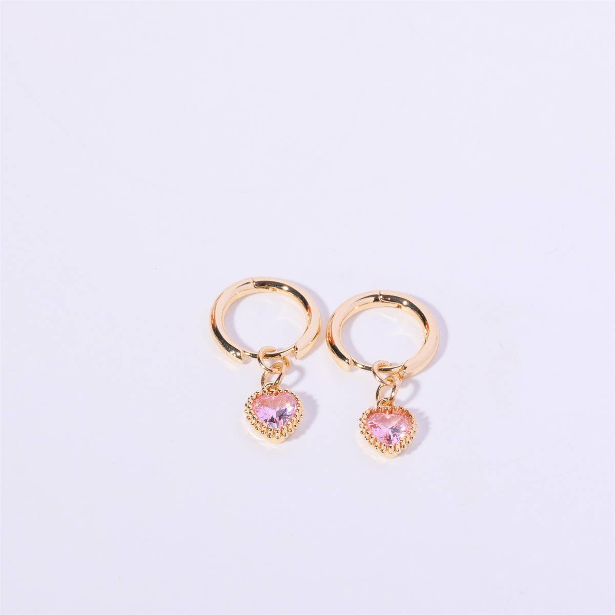 Fashion Heart Zodiac Birthstone Earrings Luxury_CWAJE5093