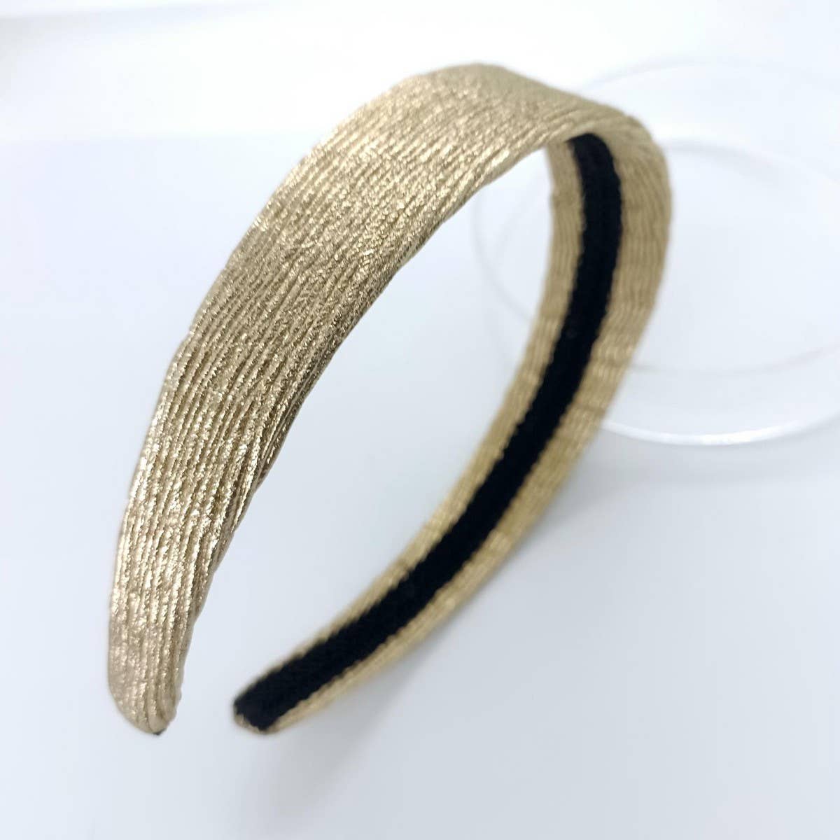 Metallic Ruched Wave PU Headband, Palace Style