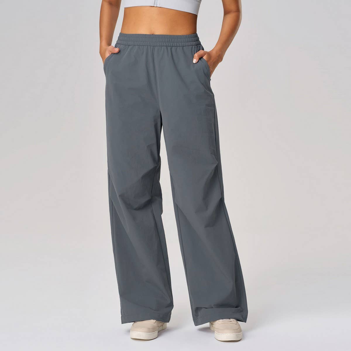 Women's Quick-Dry Wide-Leg Drawstring Pants