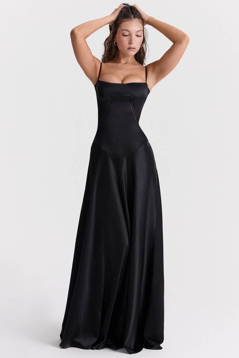 CWDMD5567_BACKLESS SPAGHETTI STRAP SLIM FIT EVENING GOWN