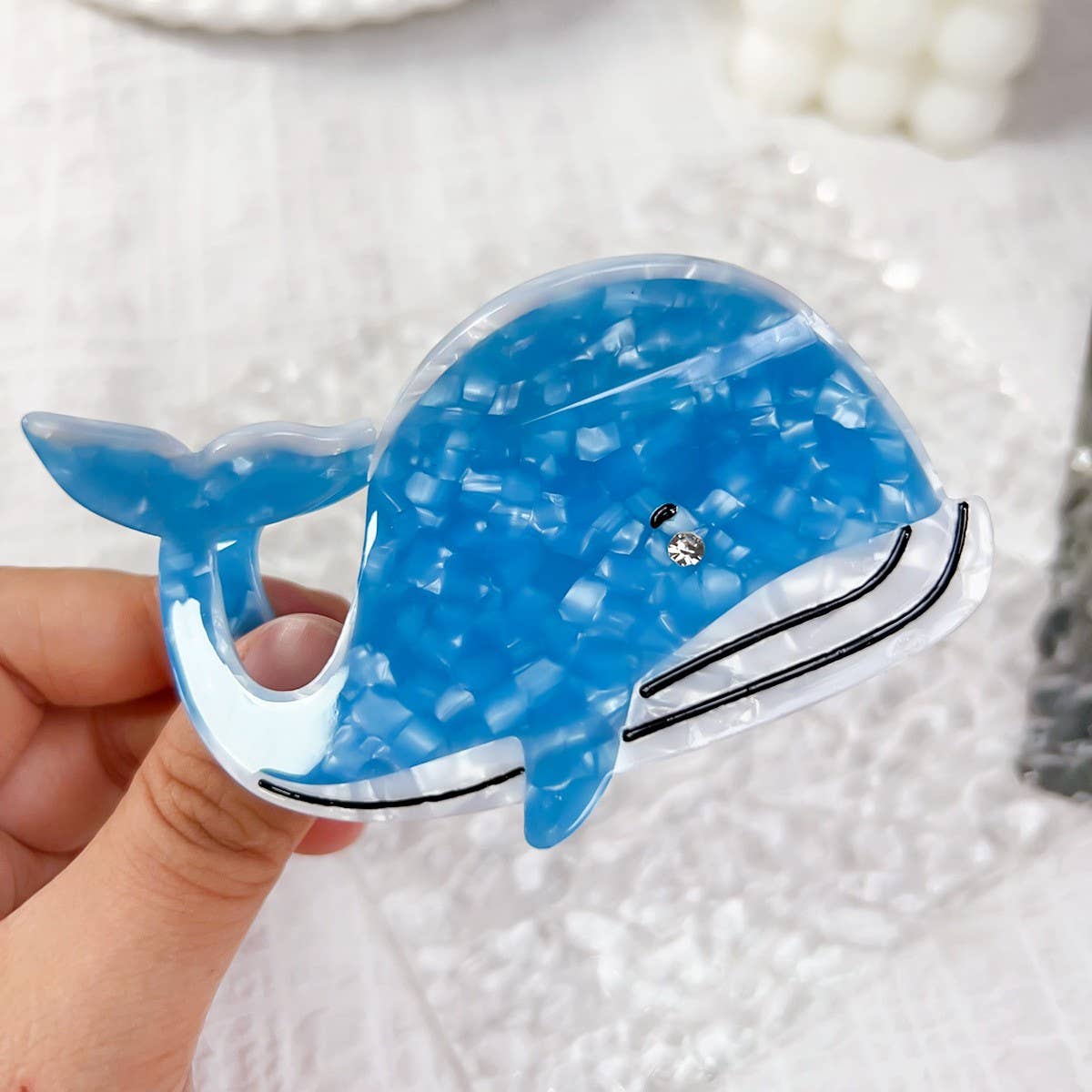 CARTOON WHALE PERSONALITY AESTHETIC HAIRPIN_CWAHA1490