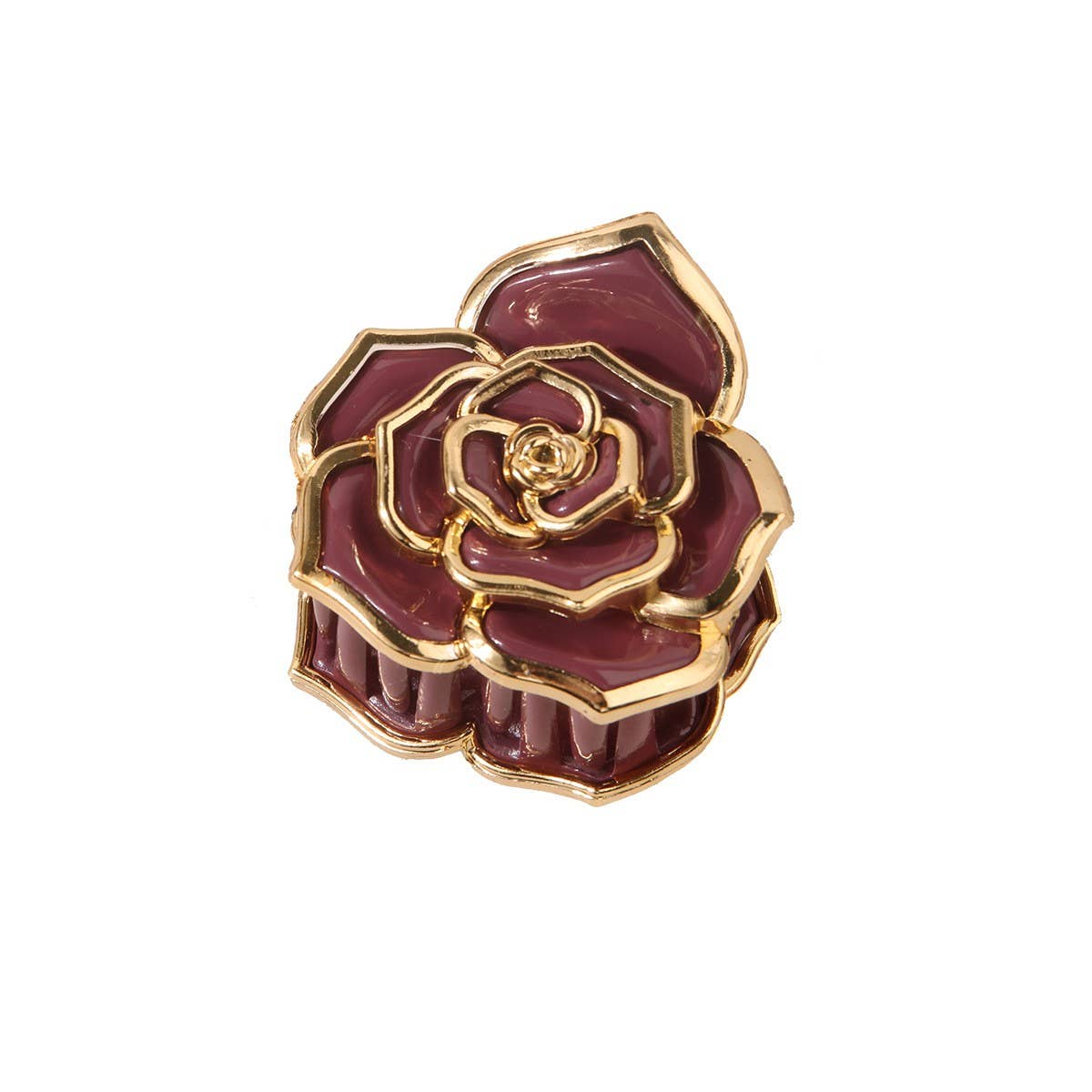 Sweet Rose Flower Hair Claw ? Small & Elegant