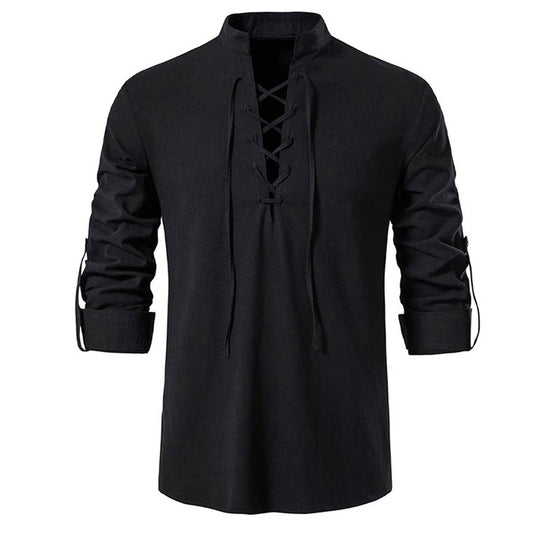 HALLOWEEN COS MEDIEVAL WIZARD LONG SLEEVE SHIRT