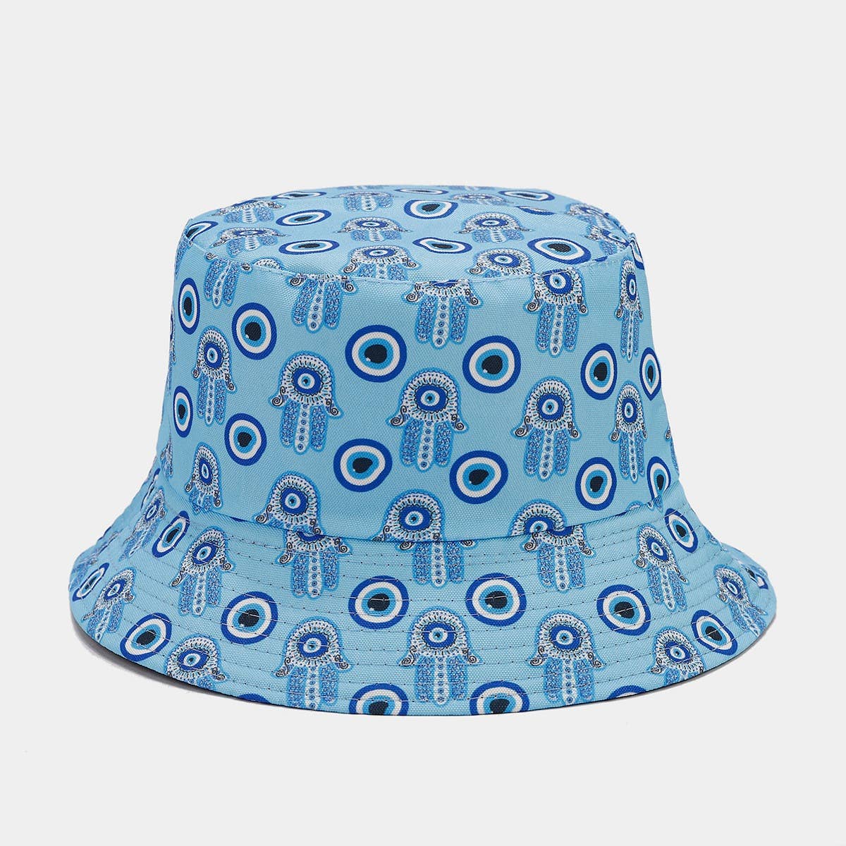 RETRO FULL PRINT DOUBLE-SIDED BUCKET HAT_CWAH1650
