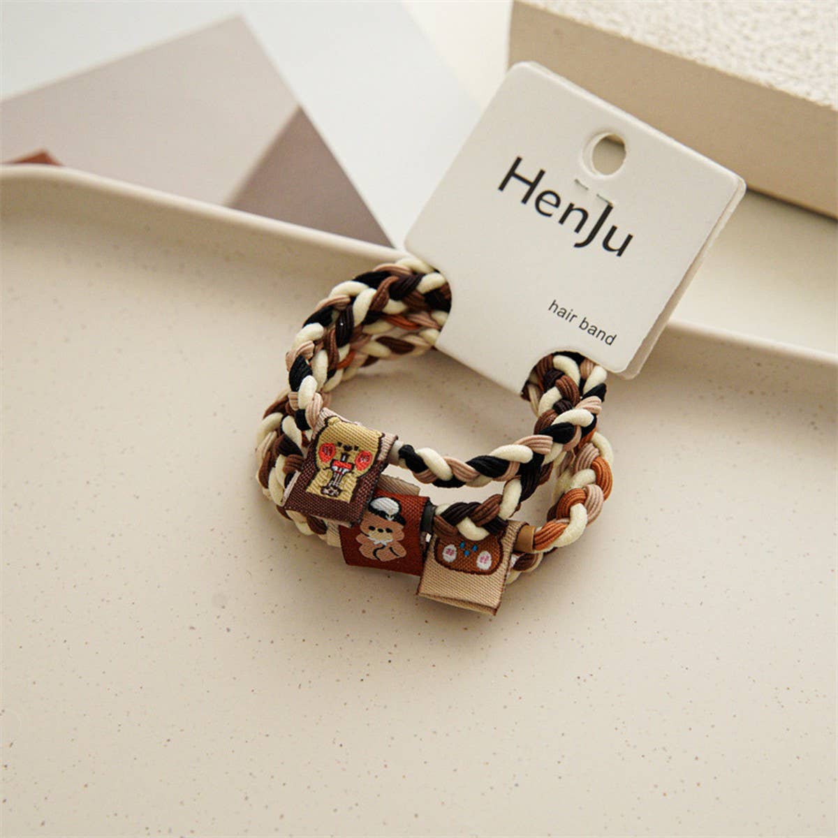 MILK TEA STYLE SIMPLE BASIC HAIR TIES_CWAHA1129