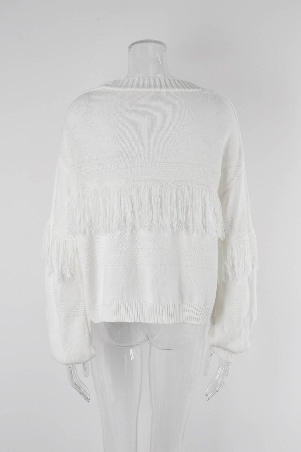KNIT CARDIGAN FRINGE SWEATER CARDIGAN FOR WOMEN