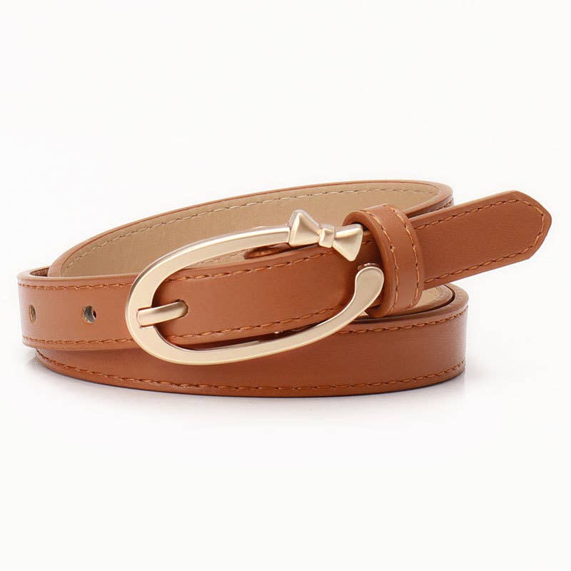 Versatile and simple alloy small bow buckle belt