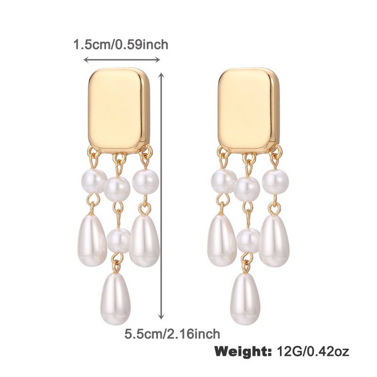 FASHIONABLE PEARL IRREGULAR NECKLACE JEWELRY SET