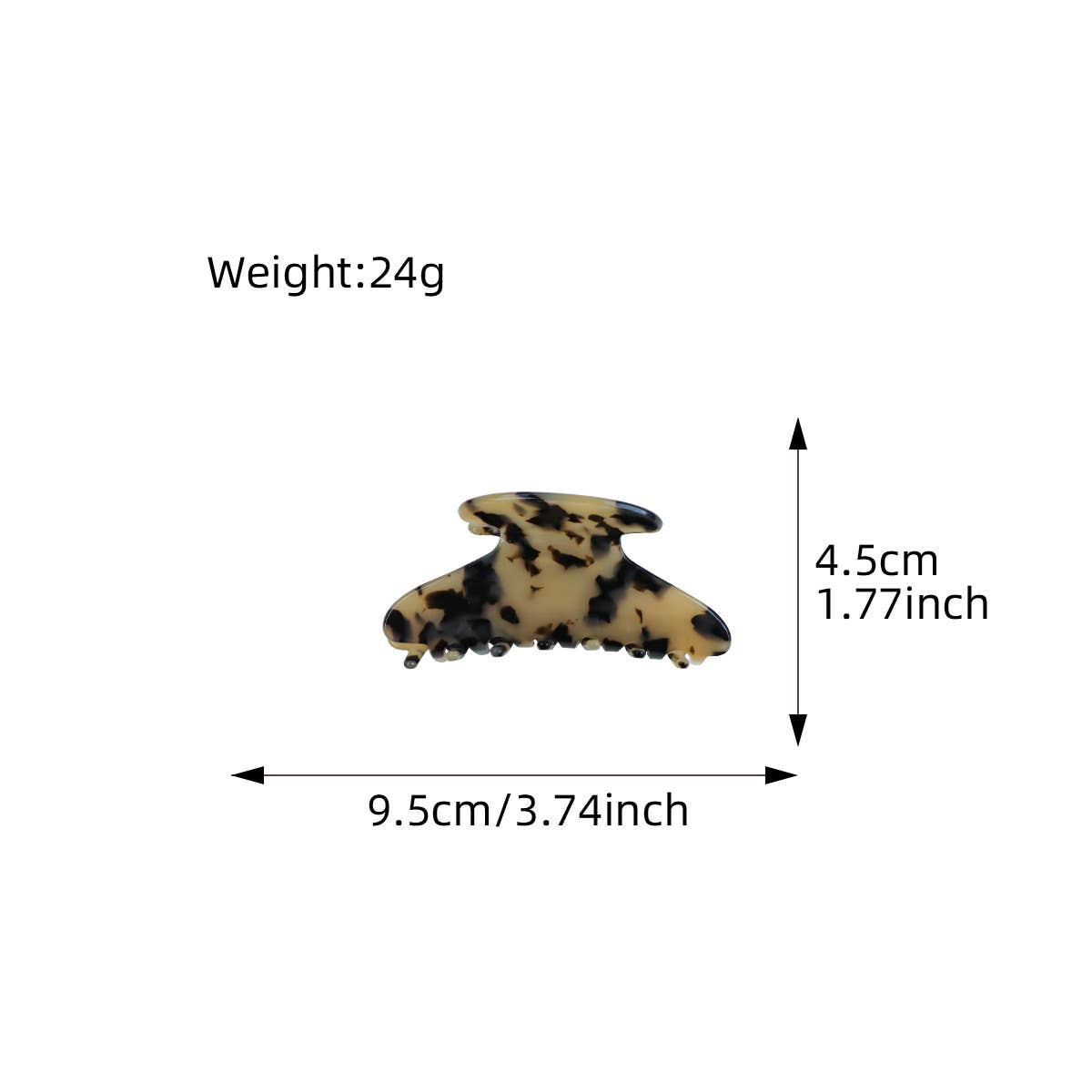 Colored dopamine acetate plate gripper hair clips