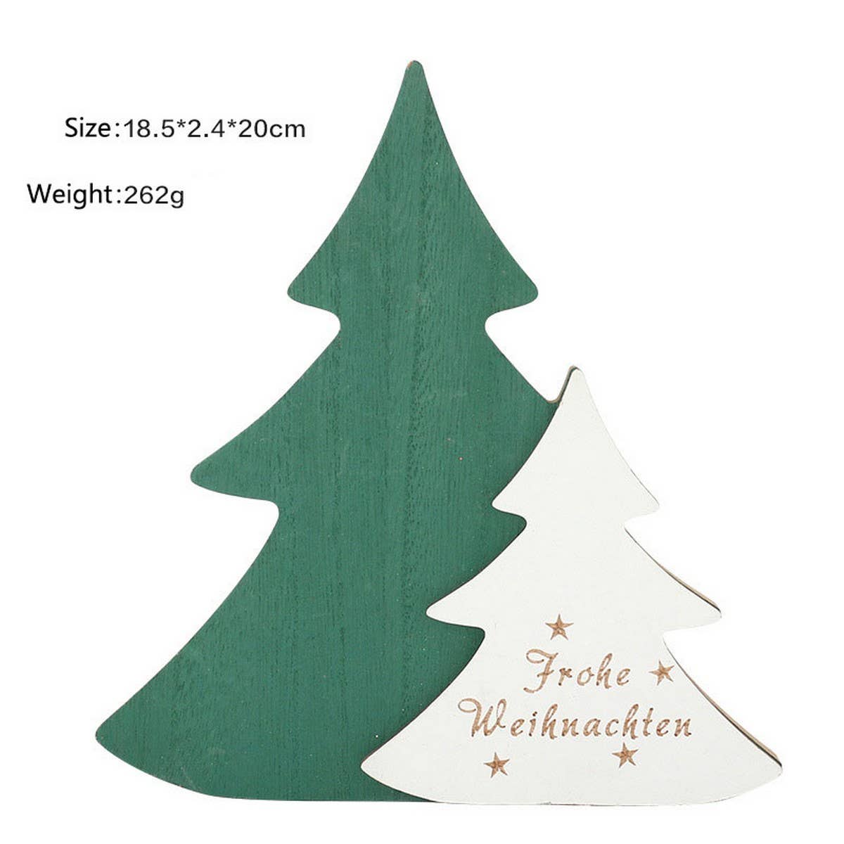 Christmas Two-Tone Painted Wooden Hanging Decor_CWAJE05391