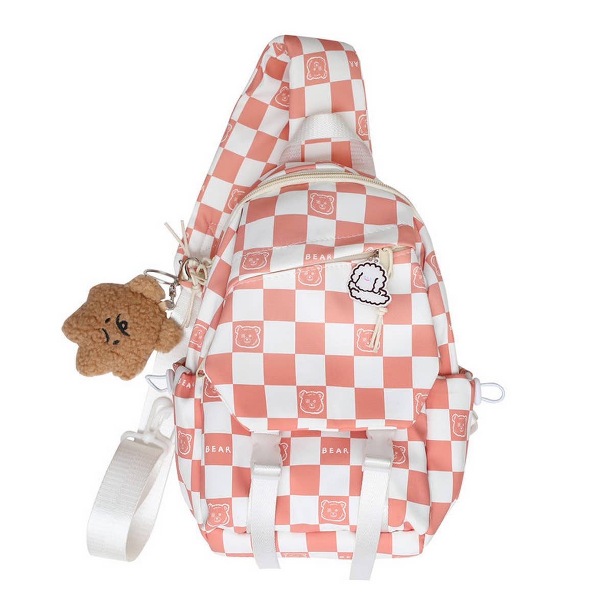 CLASSIC CONTRAST PLAID SHOULDER BAG_CWAB1607