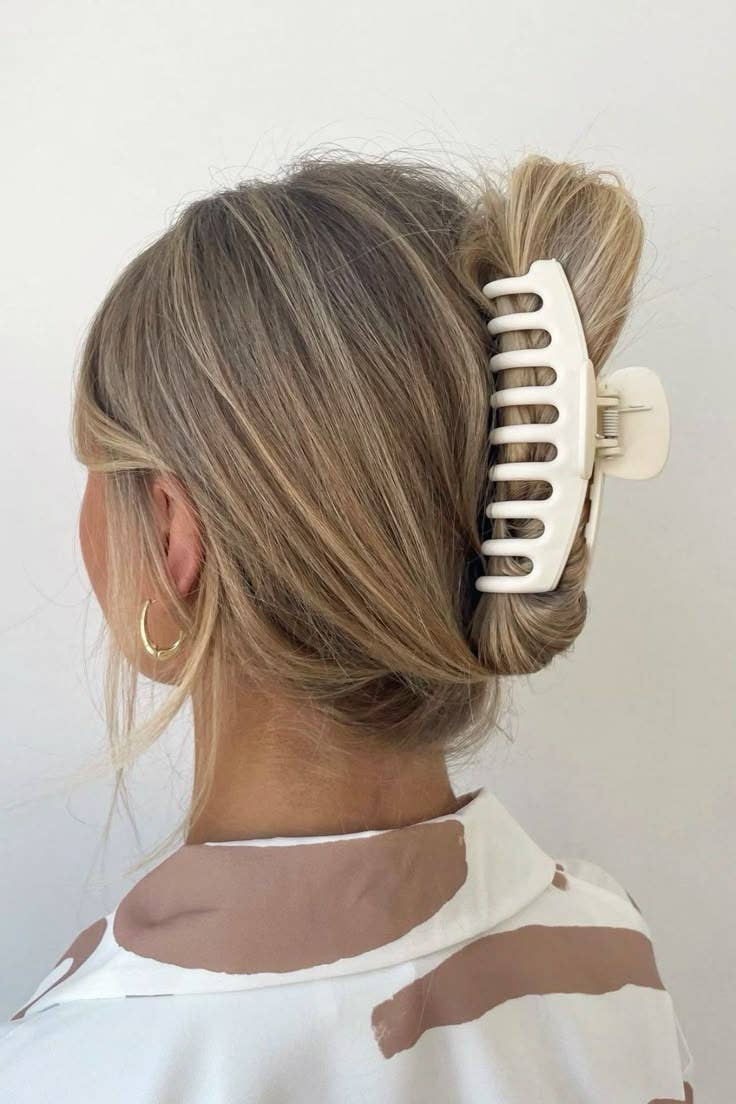 4.3" Matte PS Plastic Hair Claw Clip, Strong Hold_CWAHA0090