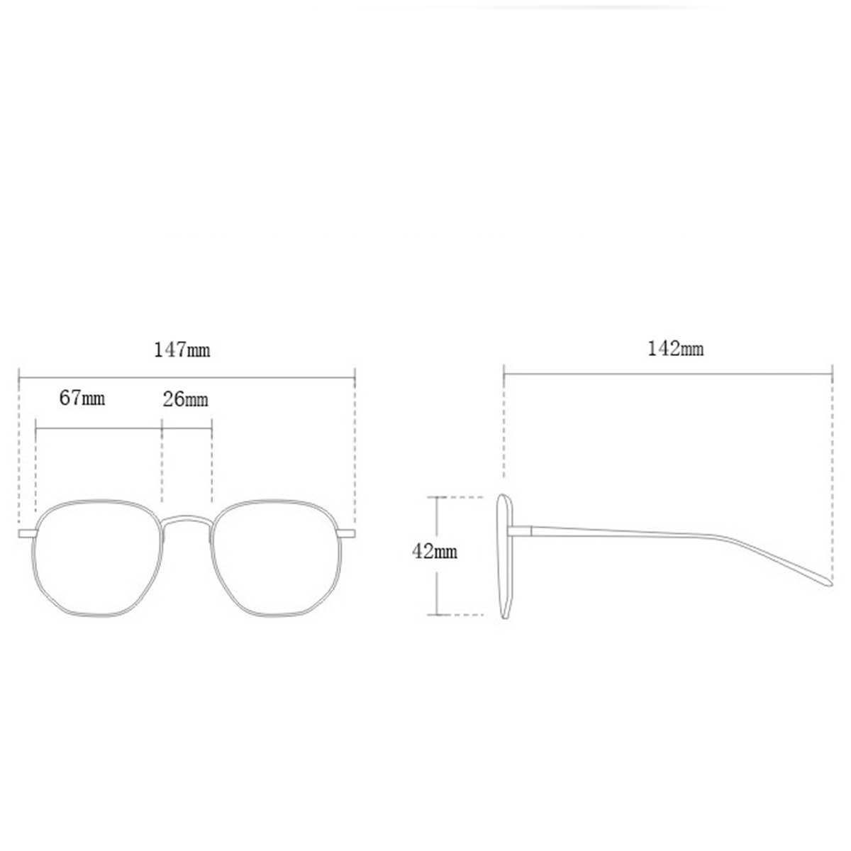 VINTAGE OVAL PLAID SUNGLASSES