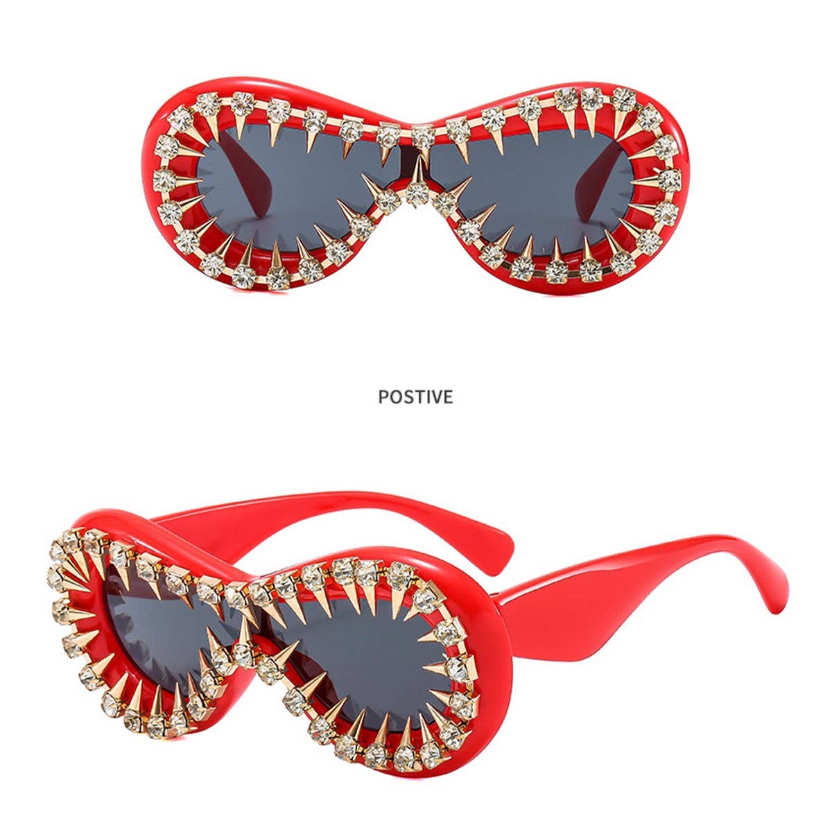 ONE-PIECE PUNK HEAVY-DUTY PARTY SUNGLASSES_CWASG0866