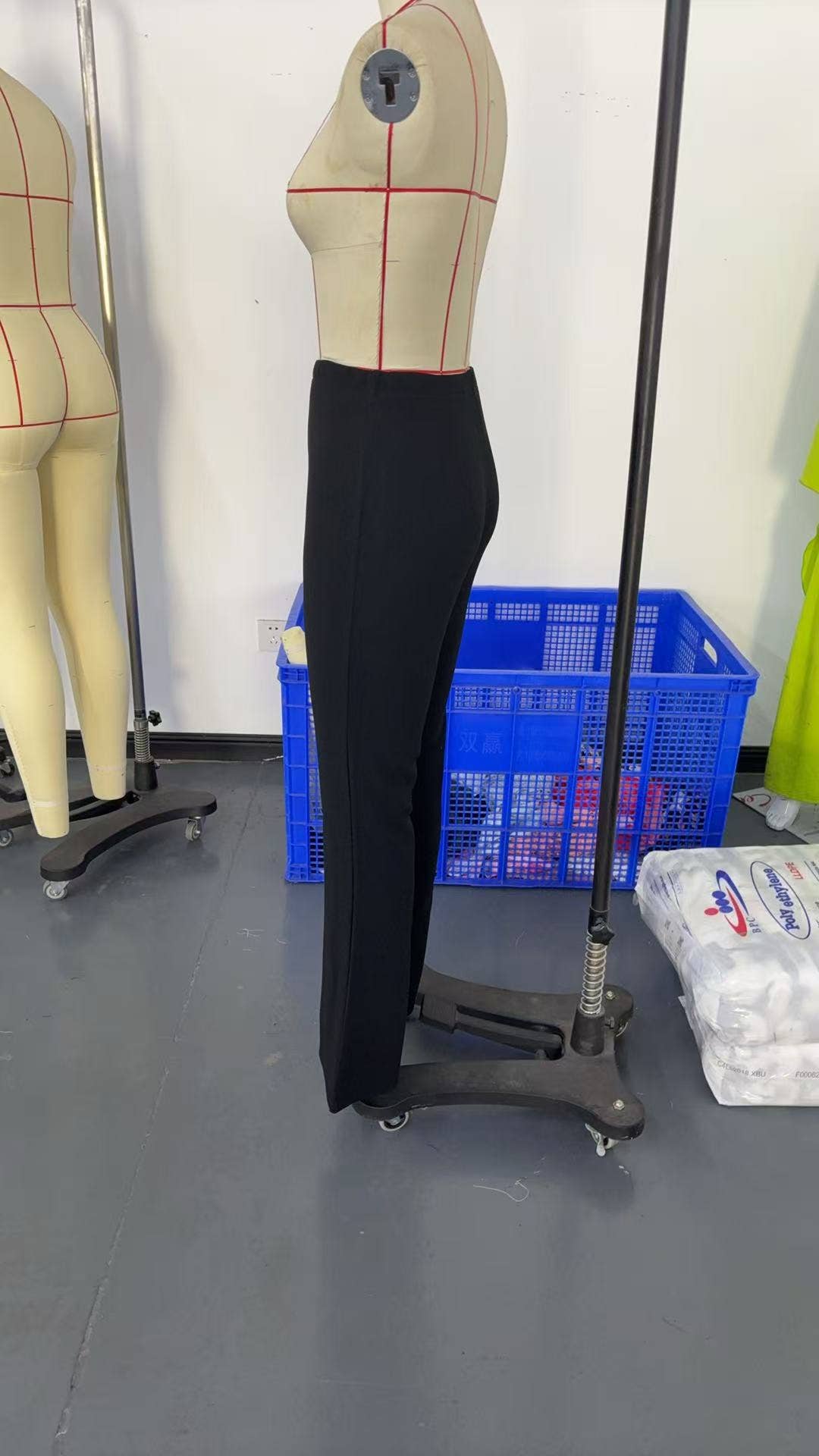 Thousand-bird high-waist slim-fit mini-pant