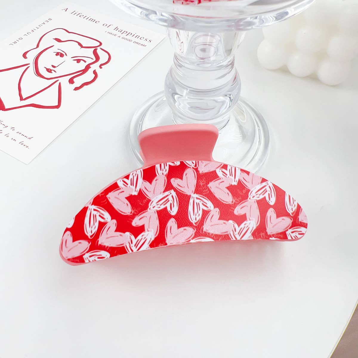 Romantic love plastic hairpins Valentine's Day