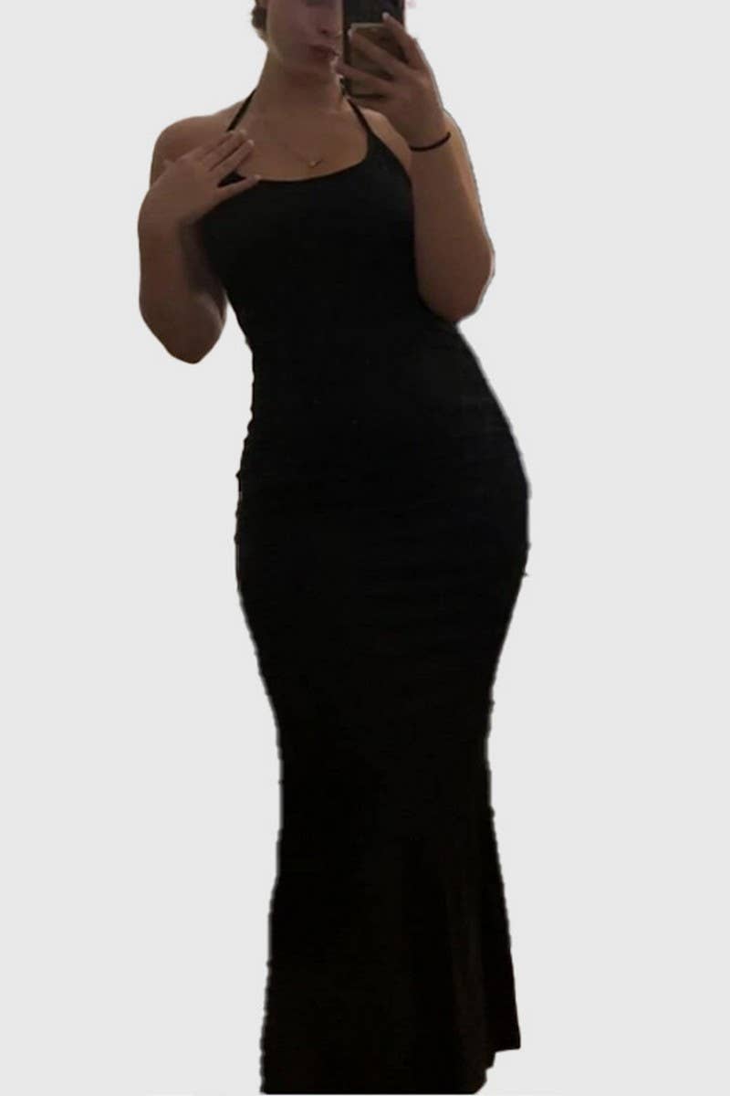 CWDHL1004_HALTER LEOPARD BACKLESS BODYCON CLUB DRESS