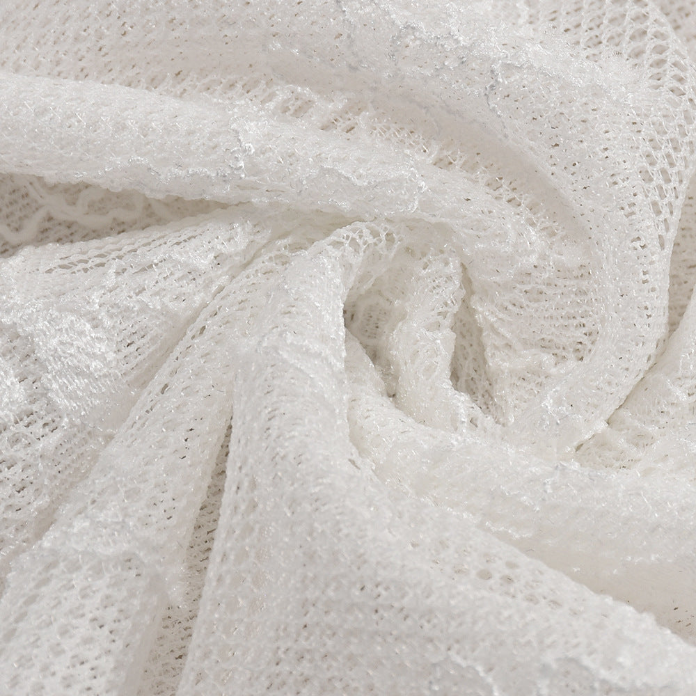 Ultra Thin Mesh Camisole Mini Skirt Suit