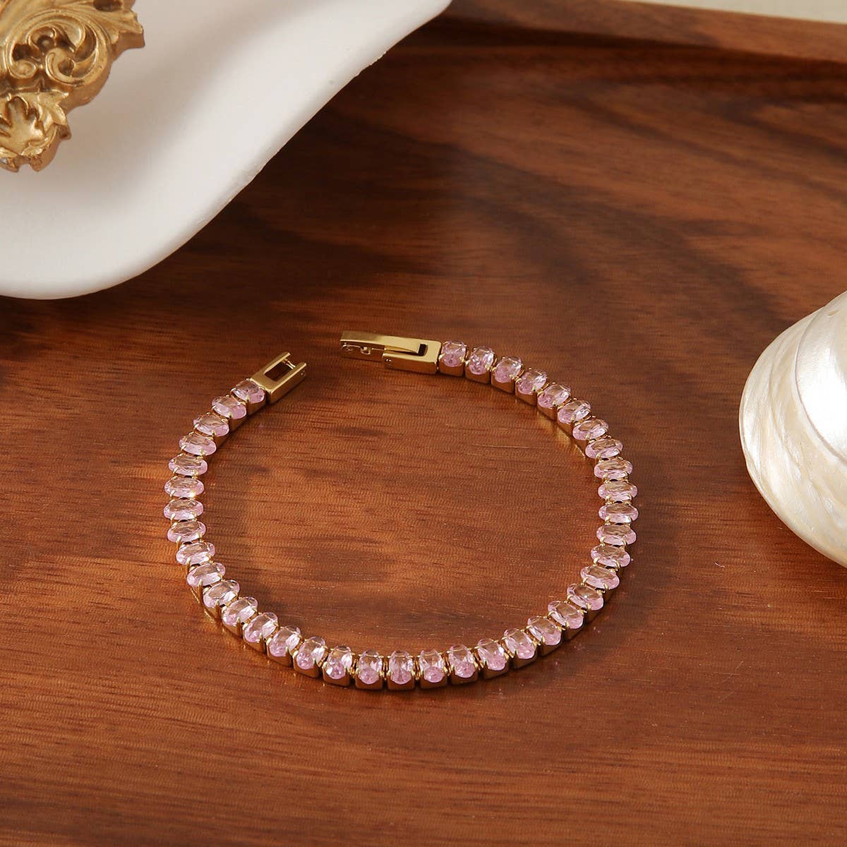 MULTI-COLOR DIAMOND SINGLE ROW FULL DIAMONDBRACELET