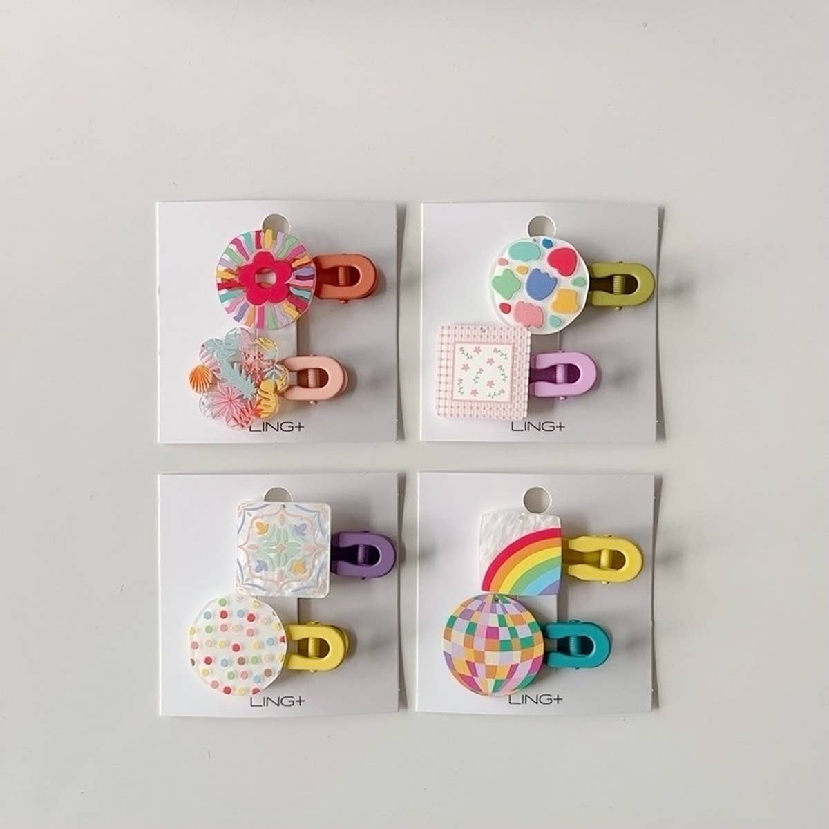 CHILDREN'S NEW GEOMETRIC COLOR MATCHING HAIRPIN_CWAHA1813