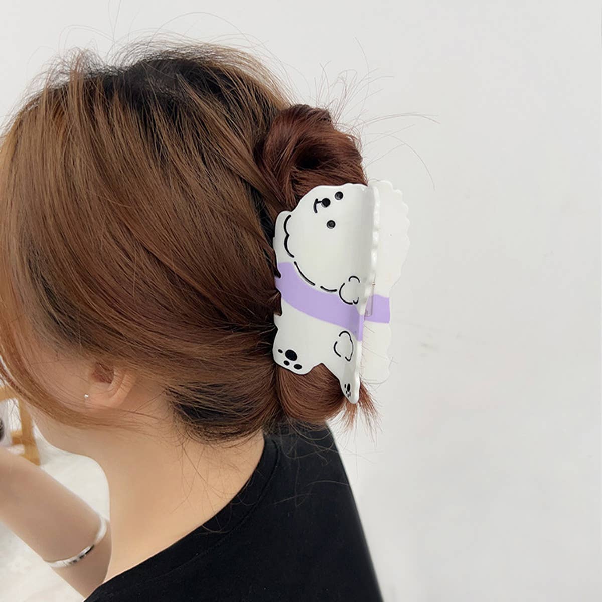 CUTE BICHON FRISE DOG HAIR CLIP