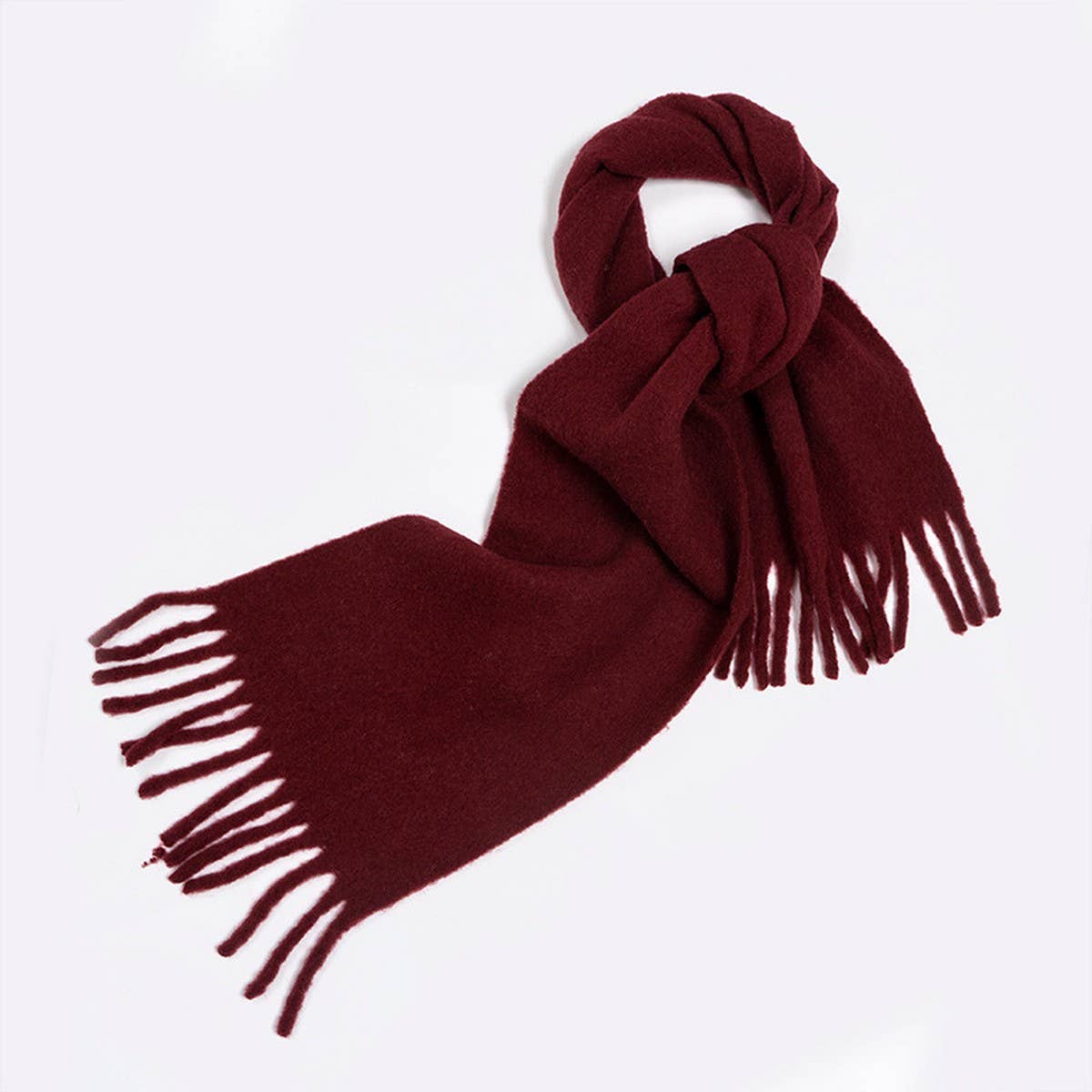 Blend Scarf ??75% Wool Thick Solid Neckwarmer_CWASC2283