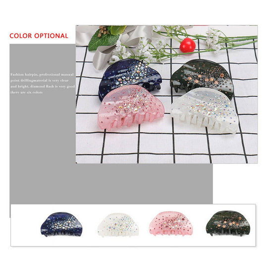 Rhinestone Hair Claw Clip for Ponytail Styling