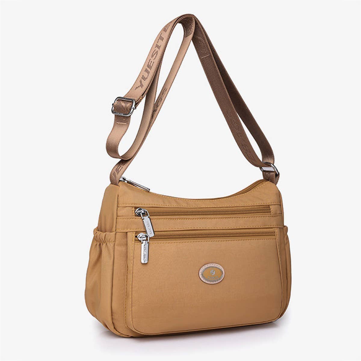 LARGE CAPACITY SIMPLE NYLON SHOULDER MESSENGER BAG_CWAB3521